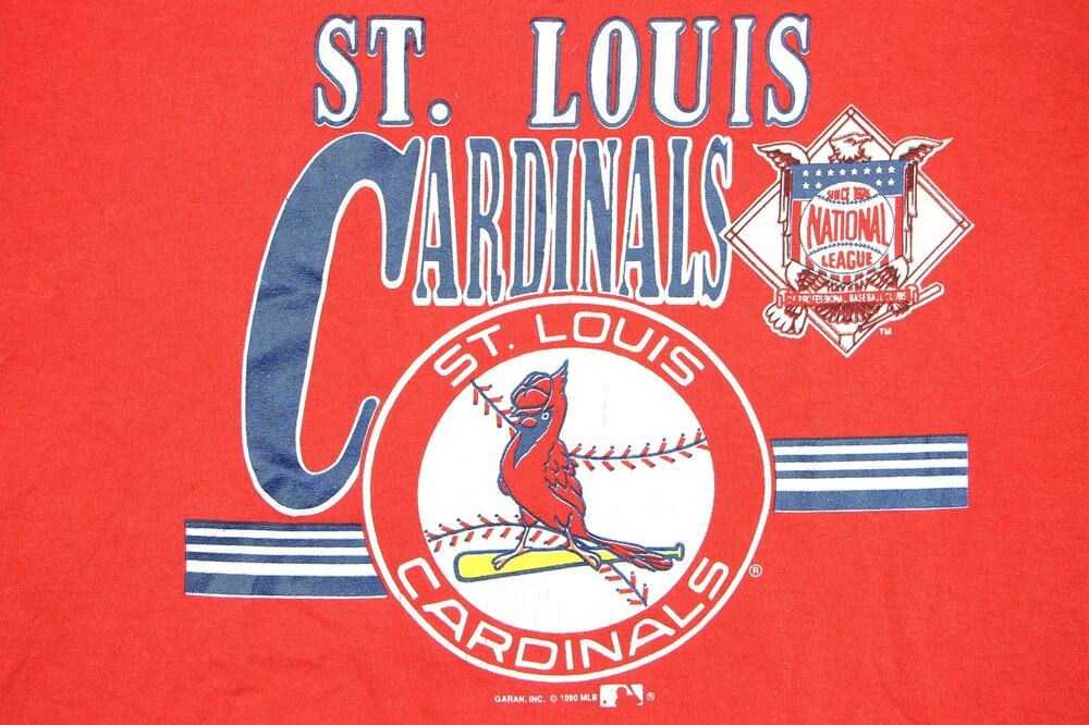 90s Vintage St Louis Cardinals MLB Baseball Gran Tee T Shirt